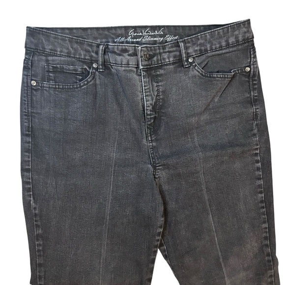 Gloria Vanderbilt Straight Leg Gray Jeans Size 12 - Picture 4 of 9